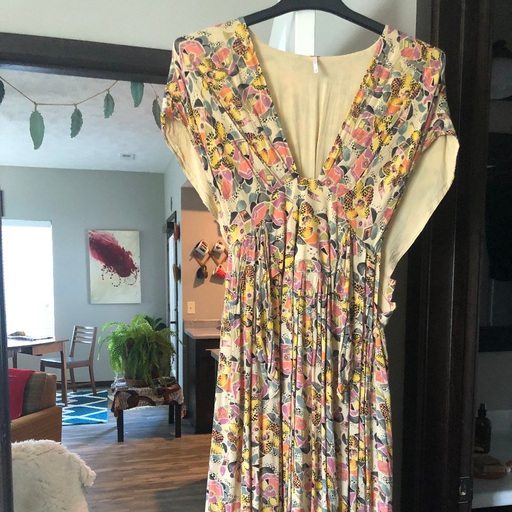 Free People Floral Lined Dress